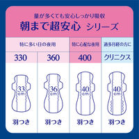 エリス 朝まで超安心 400 羽つき 夜用 40cm 特に心配な夜用 ナプキン 3個（10枚×3）大王製紙 生理用品