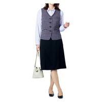 カーシーカシマ BEST SUPPORT KNIT フレアスカート ブラック 21号 EAS858 1着