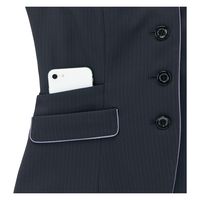 カーシーカシマ AIR SWING SUITS “BRIGHT” ベスト ブラックストライプ 15号 EAV866 1着