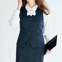 カーシーカシマ TRICOT STRIPE KNIT 長袖リボンブラウス サックスストライプ 9号 EWB876 1着