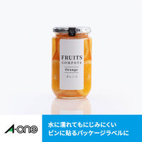 エーワン（A-one）ラベルシール 超耐水 光沢紙 インクジェット 封筒 シール ステッカー A4 48面  10シート  64448