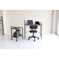 ICHIBA Dio9 ディオナイン デスク 幅900×奥行450×高さ820mm ブラック DIT-3594BK 1台（直送品）