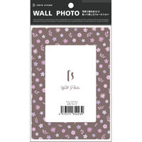 マッチングジャパン ウォールステッカー 写真立て フォトフレーム シール「小花/ピンク」1セット CO-10076-AS 1枚（直送品）