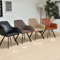 B.Bファニシング モダンクラブ チェアー ココア ONDC-0049COC 1脚（直送品）