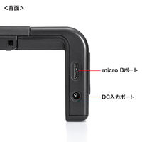 サンワサプライ USB Type-C接続ハブ付き机上ラック(ブラック) MR-LC210CHBK 1個（直送品）