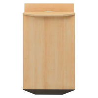 アール・エフ・ヤマカワ 無人受付スリムカウンター 幅600×奥行350×高さ1000mm ナチュラルII RFRSC-6035NA2 1台（取寄品）