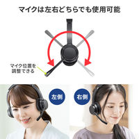 サンワサプライ Bluetoothヘッドセット(両耳タイプ・単一指向性) MM-BTSH62BK 1個（直送品）