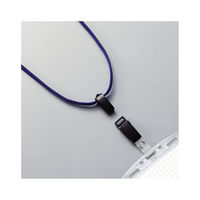 コクヨ 吊り下げ名札セット 2wayタイプ・ソフトケース・チャック式 青 ナフ-SD180B 1個