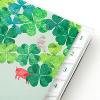 ポケットダイアリー<B6> クローバー柄 27694006 デザインフィル（直送品）