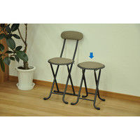 エイ・アイ・エス 折畳チェア(背なし) ブラウン AAFO-51 BR 1脚（直送品）