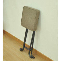 エイ・アイ・エス 折畳座厚チェア(背なし) ブラウン AATN-21 BR 1脚（直送品）