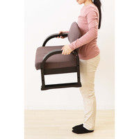 【軒先渡し】ヤマソロ TV座椅子 幅565×奥行き425×高さ490mm 座面高さ調節可能 ブラウン 83-938 1脚（直送品）