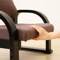 【軒先渡し】ヤマソロ TV座椅子 幅565×奥行き425×高さ490mm 座面高さ調節可能 ブラック 83-940 1脚（直送品）