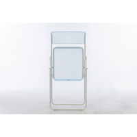 well-be　クリアフォールディングチェア　クリアブルー　1箱（5脚入）（取寄品）