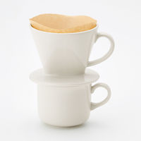 【まとめ買いセット】無印良品 磁器ベージュ ドリッパー 1杯用 約直径11.5×高さ9.5cm 1箱（3個入） 良品計画