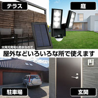 朝日電器 ソーラー式センサーライト2灯 ESL-312SL 1個