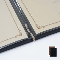オープン工業 メニューファイル レザー調 B5 黒 MN-171-BK 1冊