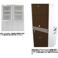 高橋木工所 スマートII 80Sオープン 食器棚 幅803×奥行450×高さ1930mm ナチュラル 1台（直送品）