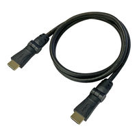 Vodaview 可動式HDMIケーブル（180度屈曲） 1m HDMI[オス]-HDMI[オス] VV-F-HDMI010AA-B 1本