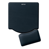 バッファロー　ワイヤレス(2.4GHz無線)キーボード+静音マウス＆マウスパッドセット　BSKBW120SBK SET　1セット（直送品）