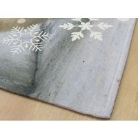 イケヒコ デジタルプリント マイクロ短毛 ウォッシャブル 『しろくま』 ラグ 約900×1300mm 1枚（直送品）