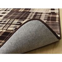 イケヒコ なめらかタッチ カジュアル柄 『メイド RUG』 グレー ラグ 約2000×2500mm 1枚（直送品）