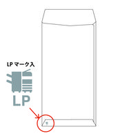 山櫻 窓付き白封筒 長3 スミ貼 LP-HL A1200 竹ホワイトCoC 80 枠ナシ 地紋入 20125679 1セット(1袋(100枚)×10)