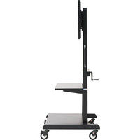 サンワサプライ 55～65型対応手動上下昇降液晶ディスプレイスタンド ブラック 1000×710×1614～1874mm CR-PL102SCBK（直送品）