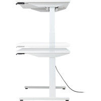 サンワサプライ 電動上下昇降デスク ホワイト 幅1400×奥行700×高さ630～1280mm ERD-M14070W 1台（直送品）