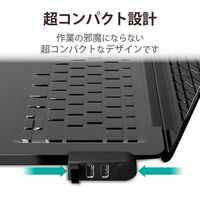 USBハブ 直挿し USB-A×3ポート USB2.0 スイングコネクタ 黒 U2H-TZ325BBK エレコム 1個（直送品）