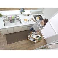 サンコー キッチンマット60×240cm ブラウン KG-06 1枚