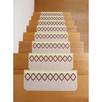 サンコー 足元見やすい階段マット ネット ライトベージュ KM-65 1セット