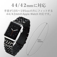 エレコム アップルウォッチ AppleWatch バンド 44mm SE AW-44BDSS7BK AW-44BDSS7BK エレコム 1個