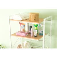 宮武製作所 籠つきランドリーラック 幅900×奥行400×高さ1905mm ホワイト SH-X692C_WH 1台（直送品）