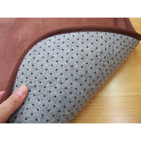 萩原 撥水低反発ラグ マシュマロ 幅1300×奥行1850mm ブラウン 240602814 1枚（直送品）