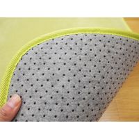 萩原 撥水低反発ラグ マシュマロ 幅1300×奥行1850mm グリーン 240602816 1枚（直送品）