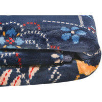 萩原 ホットカーペットカバー クロッシェ 幅2000×奥行2500mm ブルー 240609015 1枚（直送品）