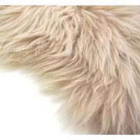 萩原 ムートンフリース SX-1009 幅600×奥行900mm ライトブラウン 240609304 1枚（直送品）