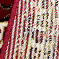 萩原 ウィルトンラグ シャハリヤ 幅2400×奥行2400mm レッド 240611521 1枚（直送品）