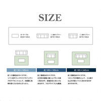 萩原 インド綿ウール混ボンディングラグ メルモ 幅1850×奥行2400mm ブルー 270065525 1枚（直送品）