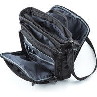 サンワダイレクト ショルダーポーチ（斜めがけバッグ・16ポケット・手持ち対応・メンズ） 200-BAG118BK 1個（直送品）