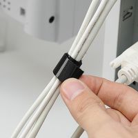 サンワダイレクト ケーブルタイ（面ファスナー・ブラック・9m） 200-CA001BK 1個（直送品）