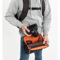 サンワダイレクト カメラポーチ（一眼レフ・ショルダー・ベルトループ内蔵・レンズ収納） 200-DGBG008BK 1個（直送品）