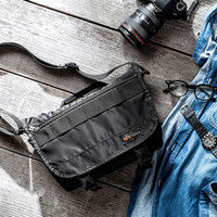 サンワダイレクト 一眼レフカメラバッグ/ショルダーバッグ（アルファデザイン・Lサイズ・ブラック） 200-DGBG017BK 1個（直送品）