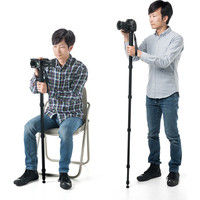 サンワダイレクト 長い一脚（最大2m・6段伸縮・収納ケース付き） 200-DGCAM006 1個（直送品）