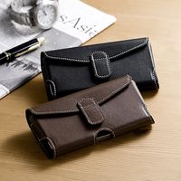 サンワダイレクト iPhone ベルトホルダー（iPhone 8/7/SE/6s対応・本革・Mサイズ・ブラウン） 200-PDA149BR 1個（直送品）