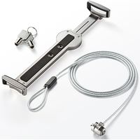 サンワダイレクト タブレット・iPadセキュリティワイヤー 200-SL019SV 1個（直送品）