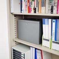 サンワダイレクト 鍵付きファイルボックス 200-SL036GY 1個（直送品）
