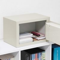 サンワダイレクト 小型電子金庫 200-SL038GY 1個（直送品）