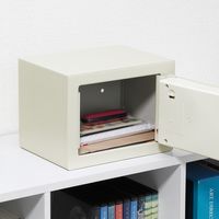 サンワダイレクト 小型電子金庫 200-SL039GY 1個（直送品）